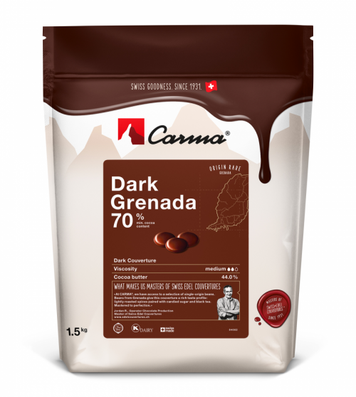 Темный шоколадный кувертюр Grenada  70%, Швейцария